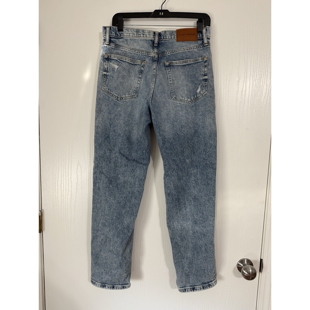Lucky Brand Distressed High Rise Light Wash Blue Denim Jeans Women's Size 6/28 - Picture 4 of 4